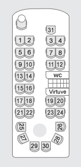 Autobusu īre 30, 35 vietas